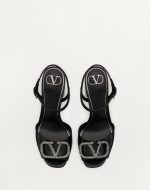SANDAL WITH VLOGO SIGNATURE PLATFORM IN CALFSKIN 115MM - Image 4